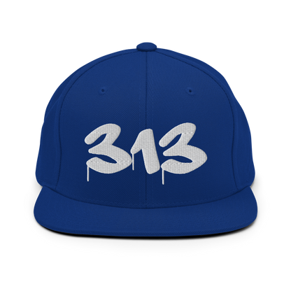 Detroit '313' Vintage Snapback (Tag Font)