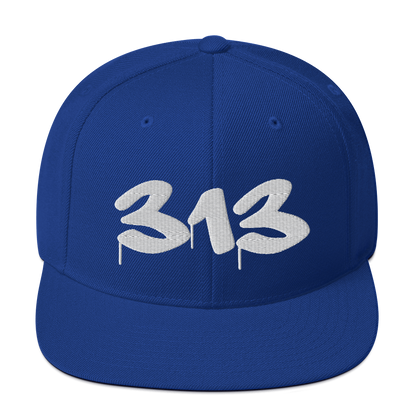 Detroit '313' Vintage Snapback (Tag Font)