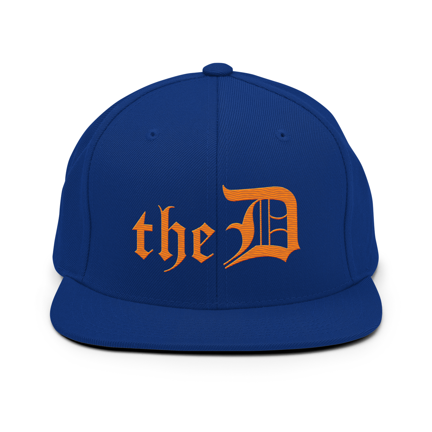 Detroit 'The D' Vintage Snapback | Orange