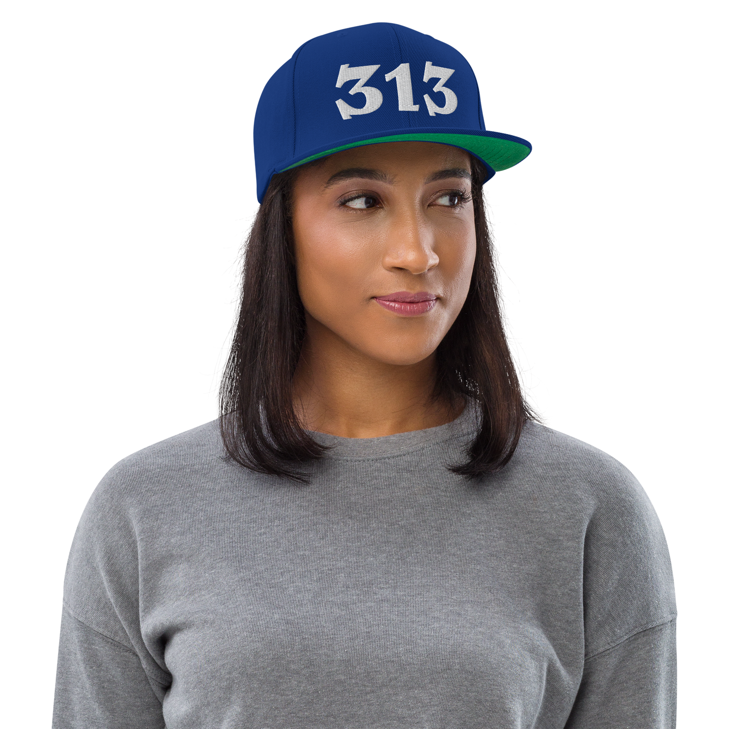 Detroit '313' Vintage Snapback (Angry Font)