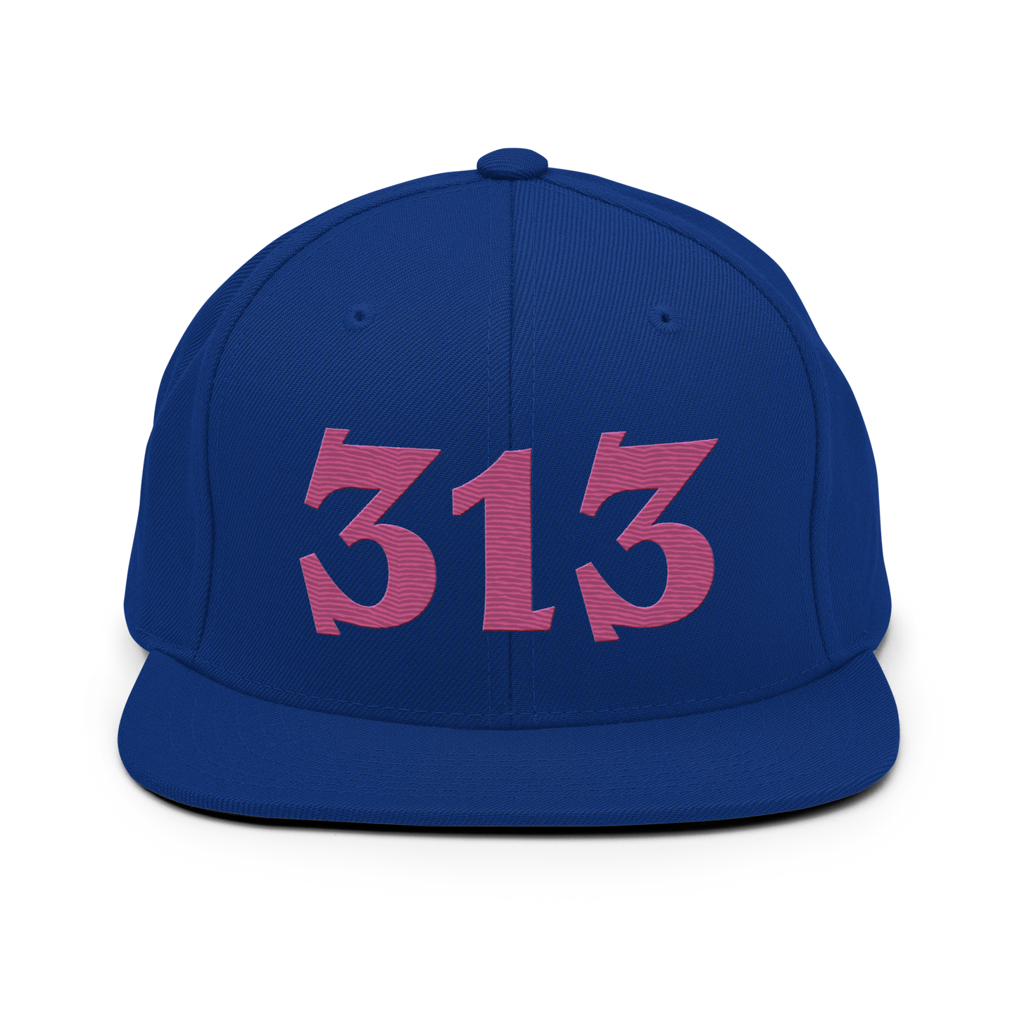 Detroit '313' Vintage Snapback (Angry Font) | Apple Blossom Pink