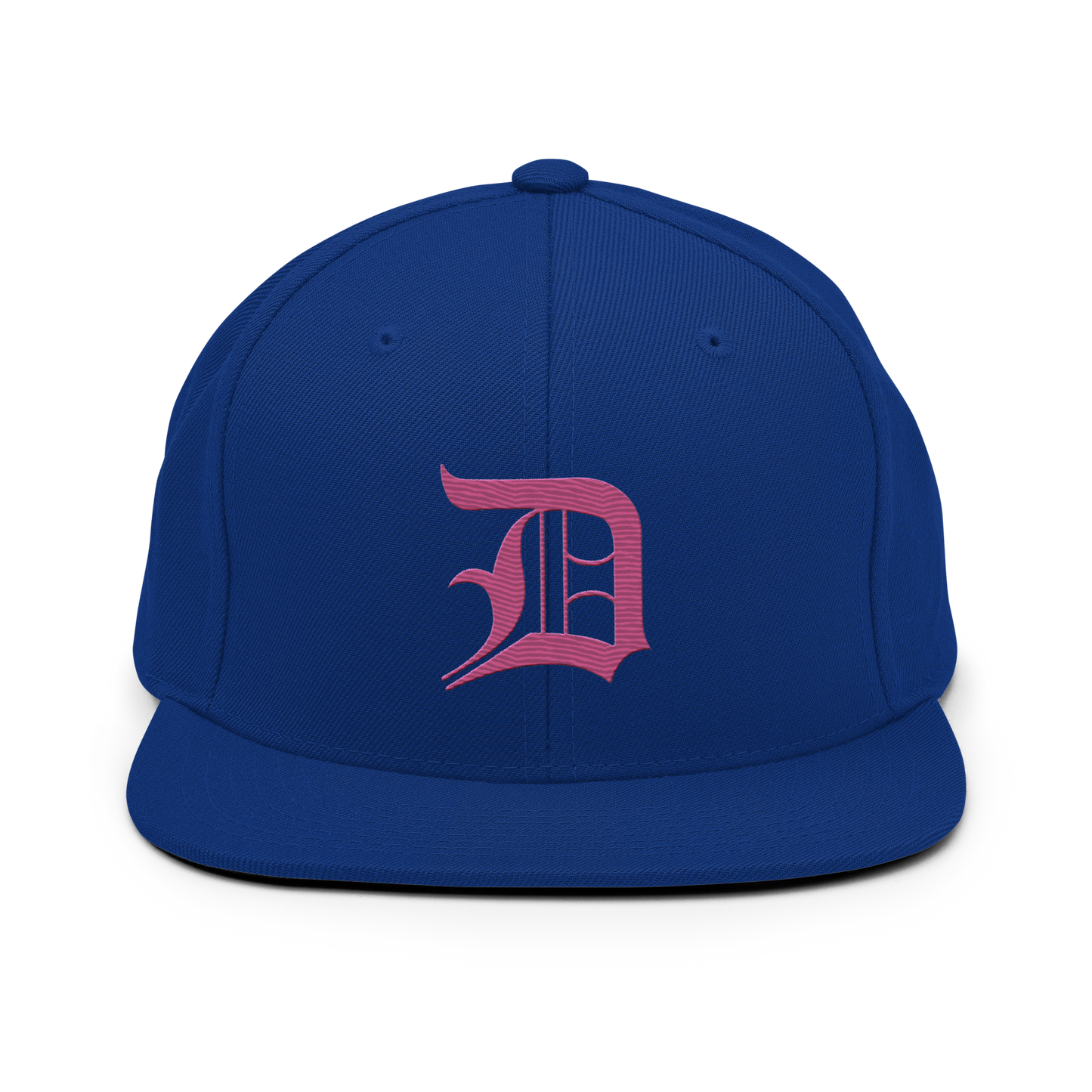 Detroit 'Old English D' Vintage Snapback (Apple Blossom Pink)