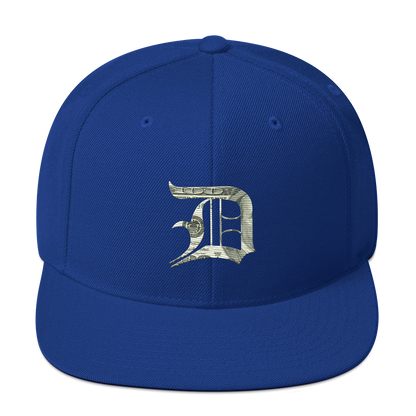 Detroit 'Old English D' Vintage Snapback (Benjamins Edition)