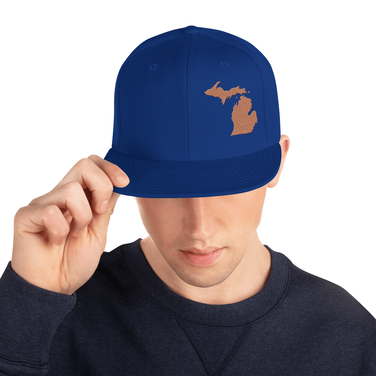 Michigan Vintage Snapback | Copper Outline