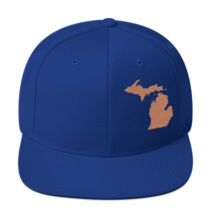 Michigan Vintage Snapback | Copper Outline