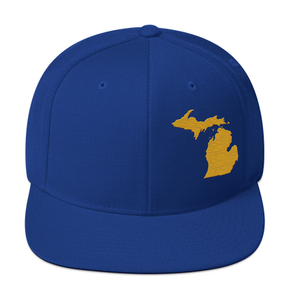 Michigan Vintage Snapback | Gold Outline