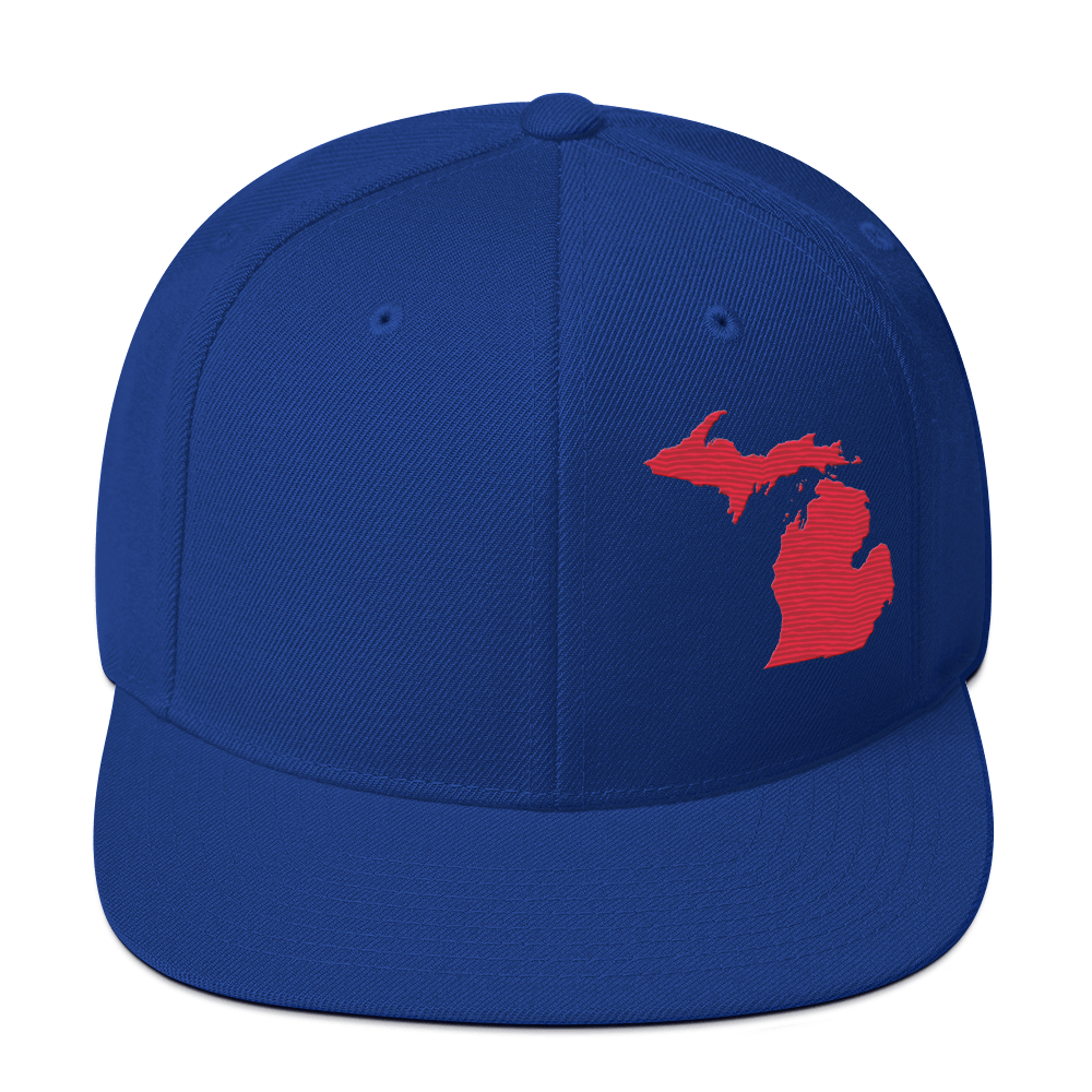 Michigan Vintage Snapback | Lighthouse Red Outline