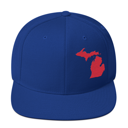 Michigan Vintage Snapback | Lighthouse Red Outline