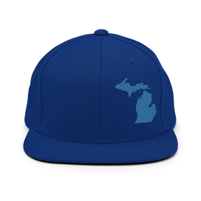 Michigan Vintage Snapback | Superior Blue Outline