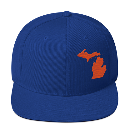 Michigan Vintage Snapback | Maple Leaf Orange Outline