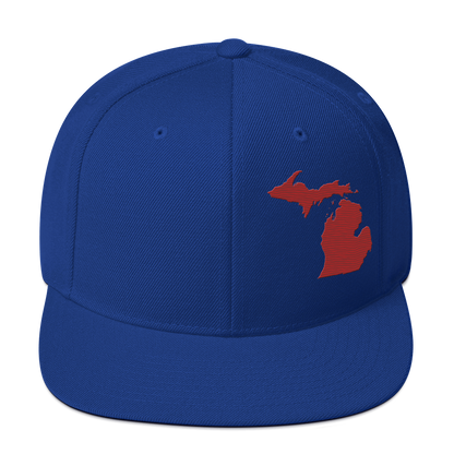 Michigan Vintage Snapback | Thimbleberry Red Outline