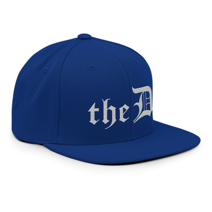 Detroit 'The D' Vintage Snapback | Platinum