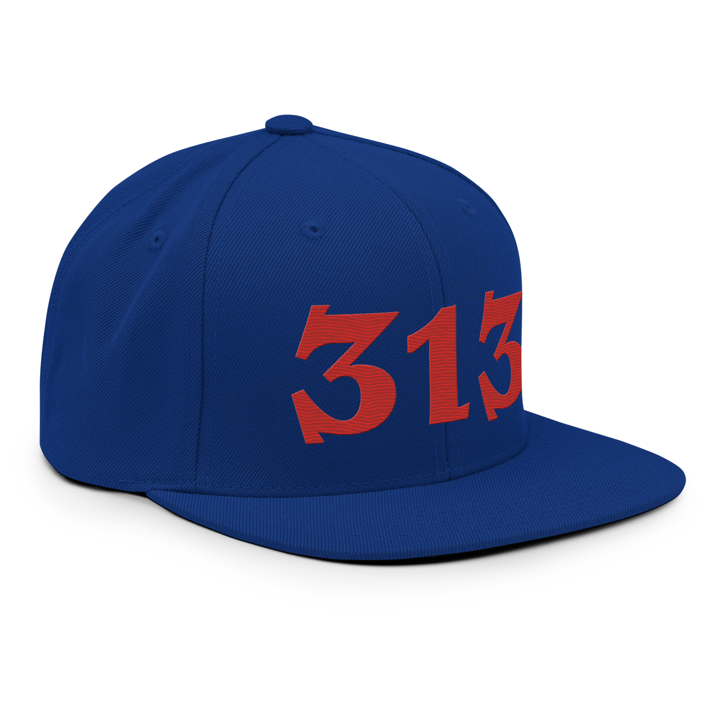 Detroit '313' Vintage Snapback (Angry Font) | Aliform Red