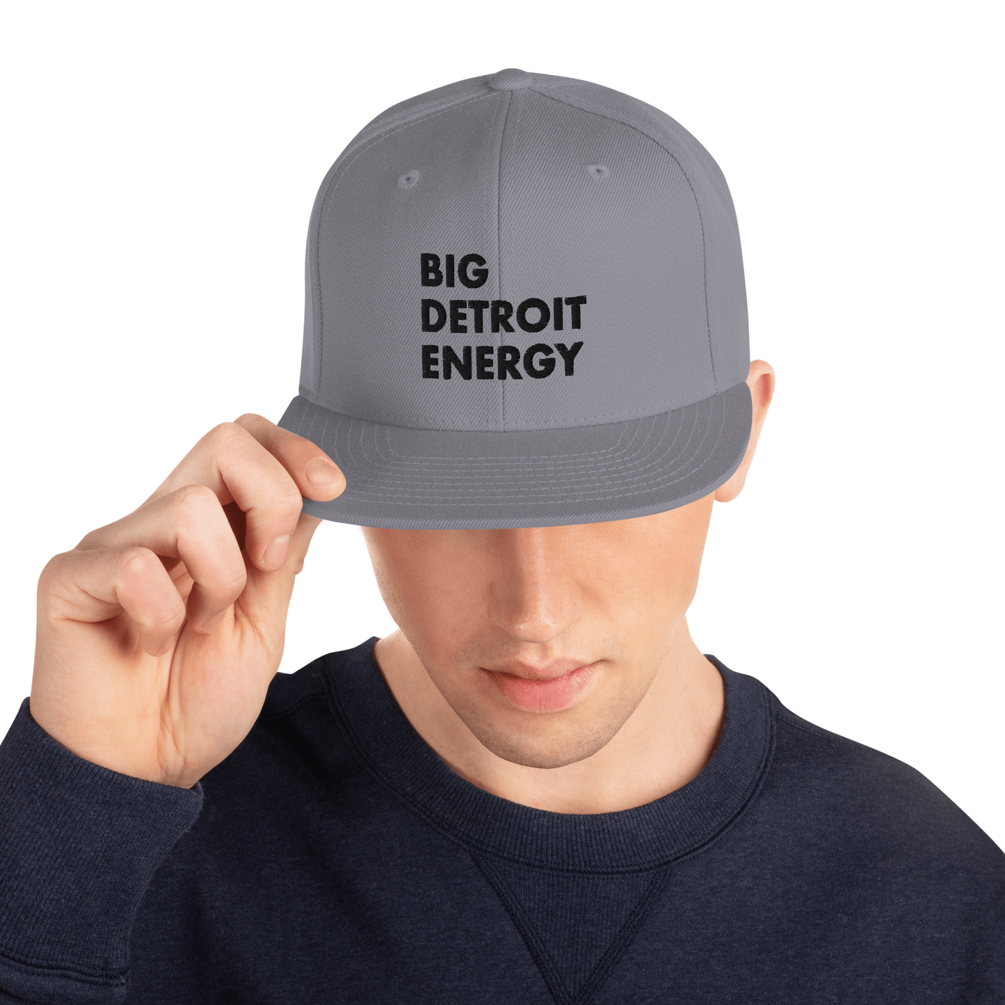 'Big Detroit Energy' Vintage Snapback (Black Emb.)