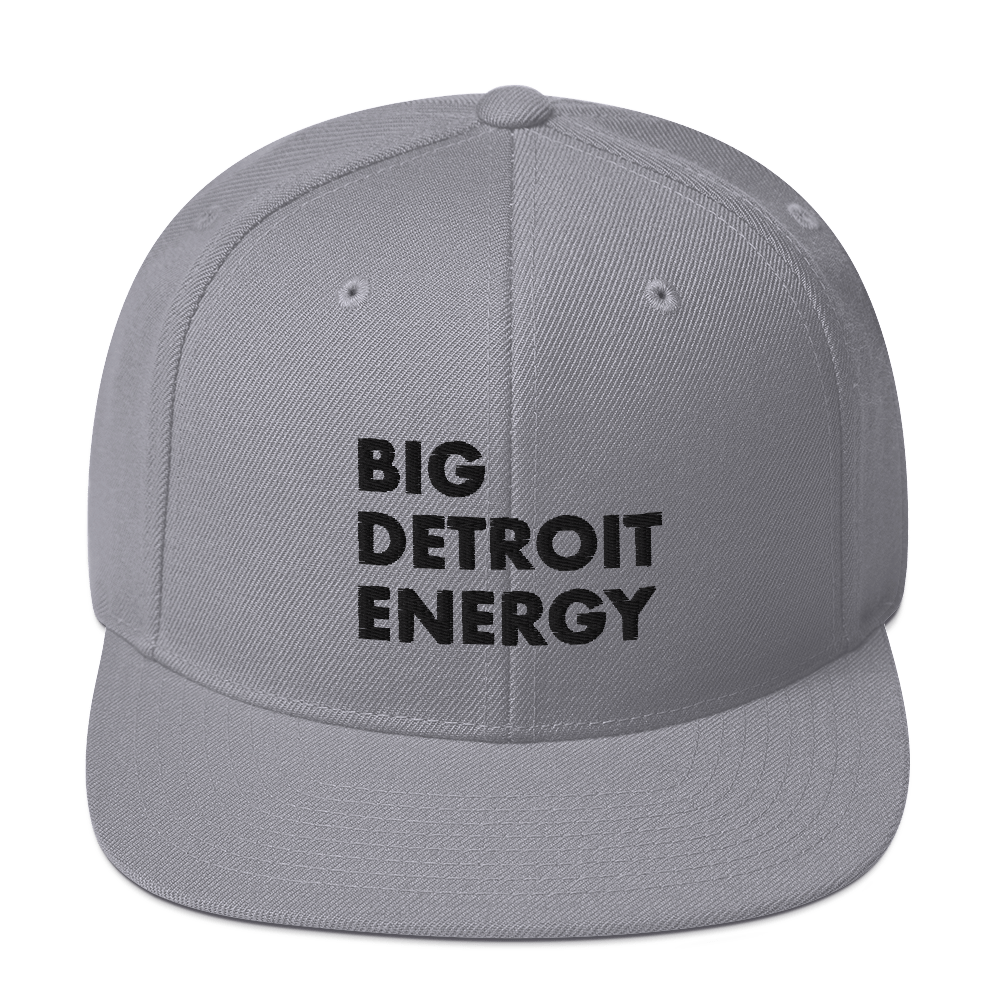 'Big Detroit Energy' Vintage Snapback (Black Emb.)