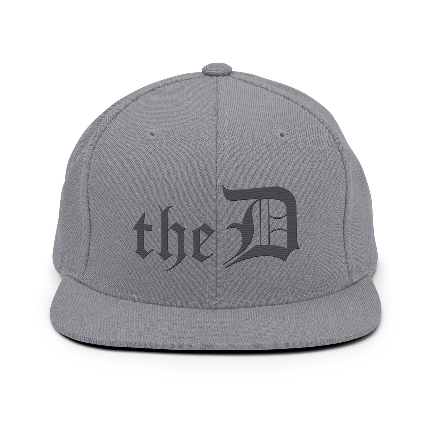 Detroit 'The D' Vintage Snapback | Iron Ore Grey