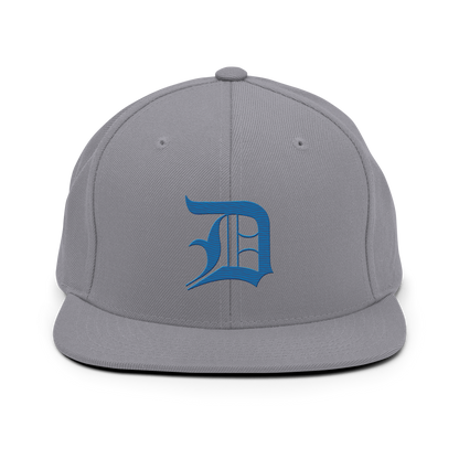 Detroit 'Old English D' Vintage Snapback (Azure)