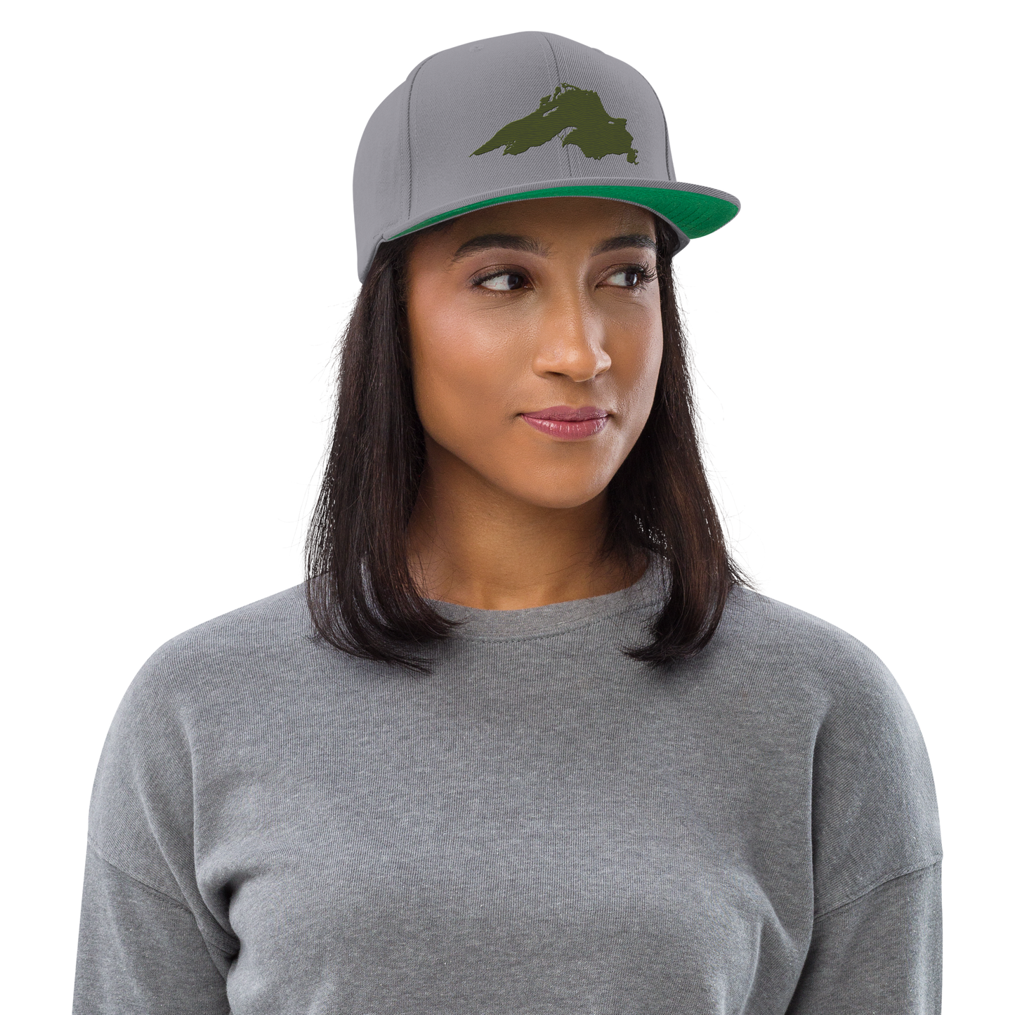 Lake Superior Vintage Snapback | Army Green