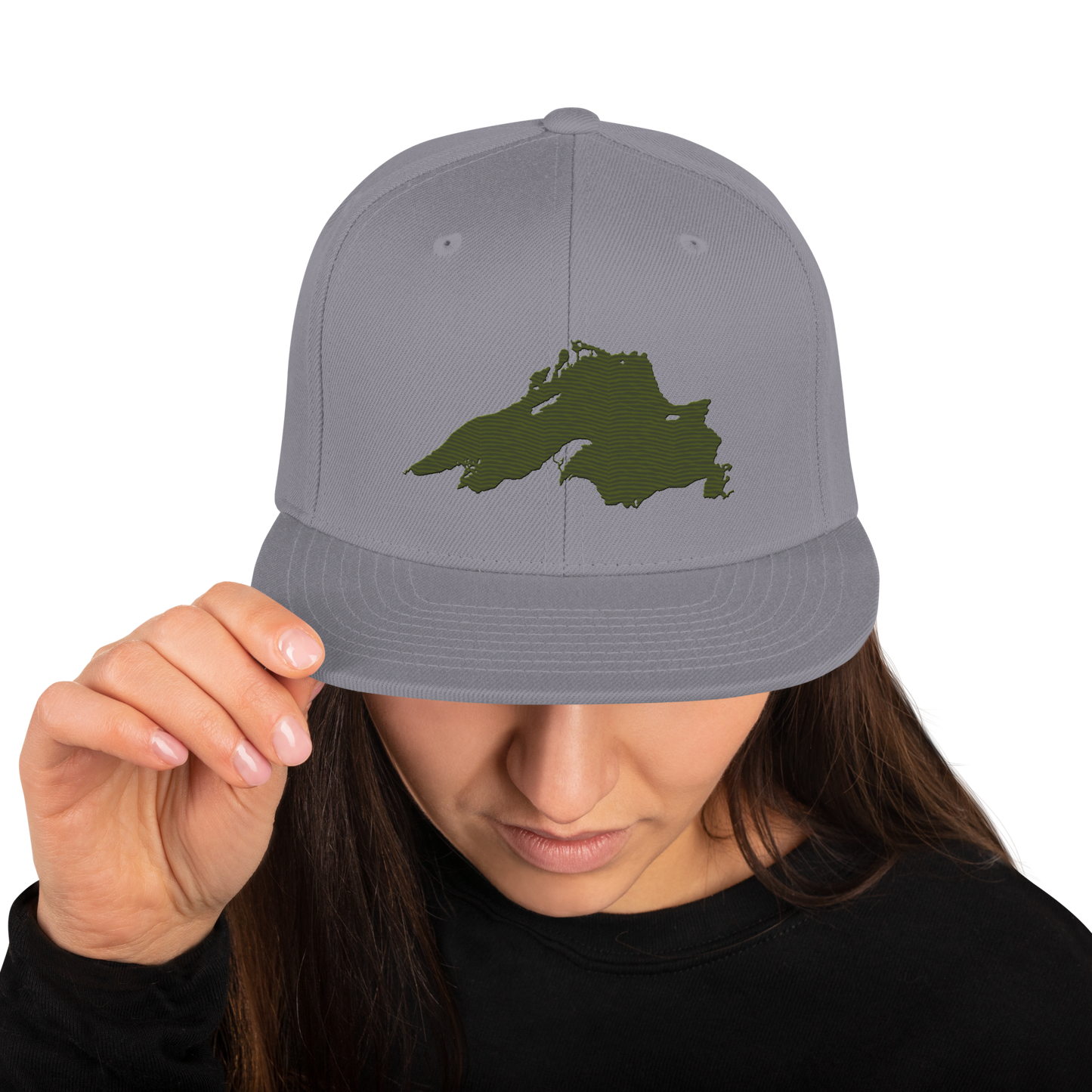 Lake Superior Vintage Snapback | Army Green