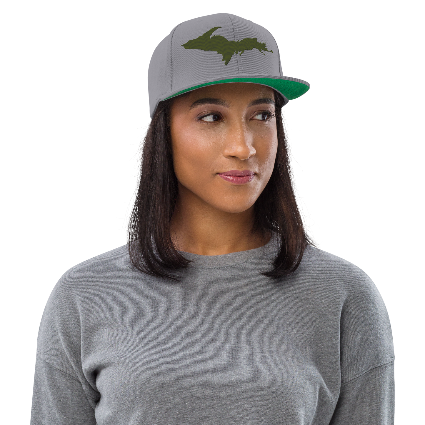 Upper Peninsula Vintage Snapback | Army Green