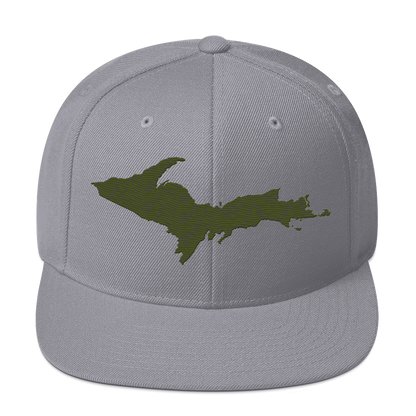 Upper Peninsula Vintage Snapback | Army Green