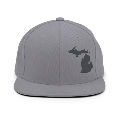 Michigan Vintage Snapback | Iron Ore Grey Outline