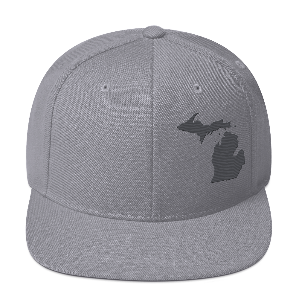 Michigan Vintage Snapback | Iron Ore Grey Outline