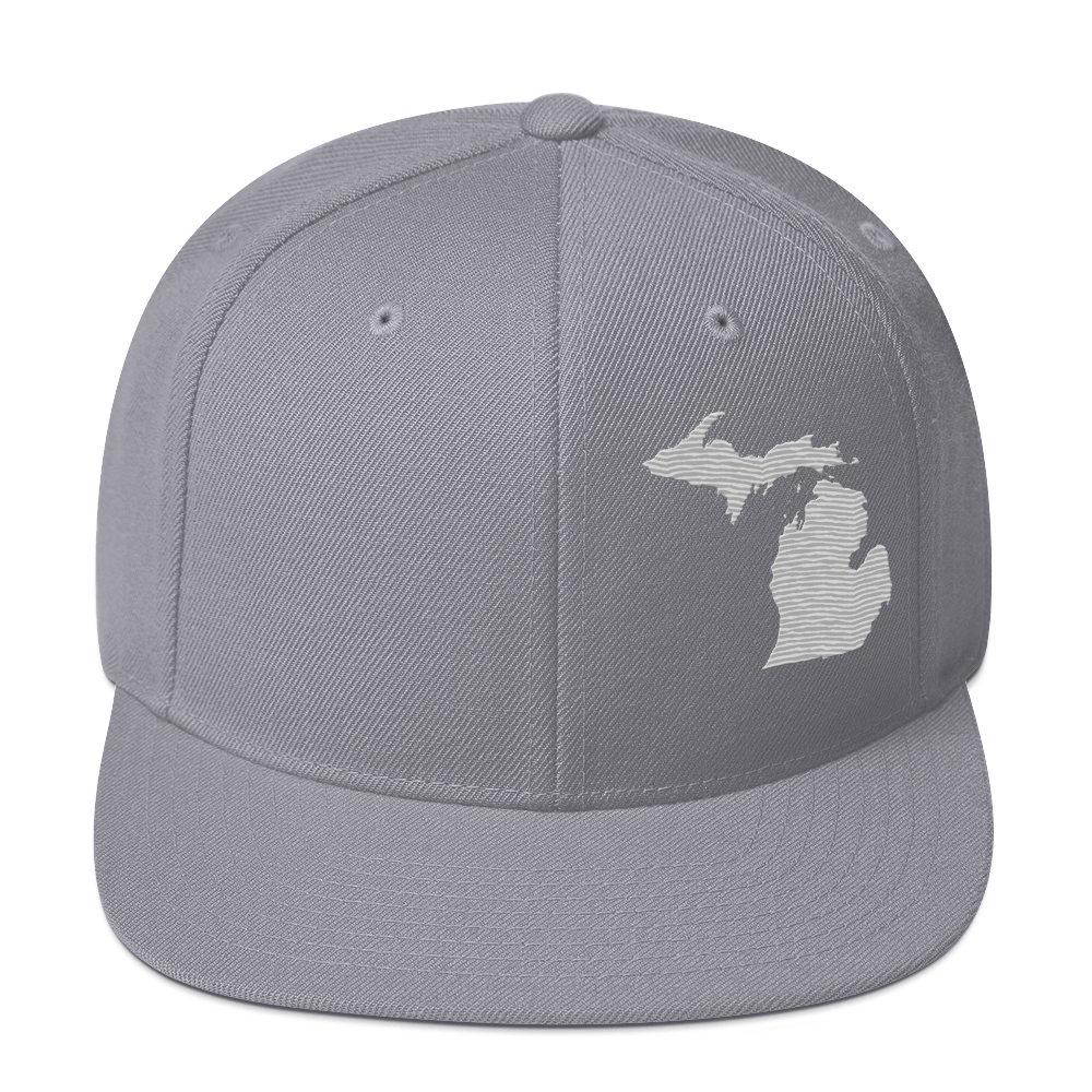 Michigan Vintage Snapback | Platinum Outline