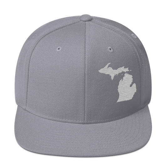 Michigan Vintage Snapback | Platinum Outline