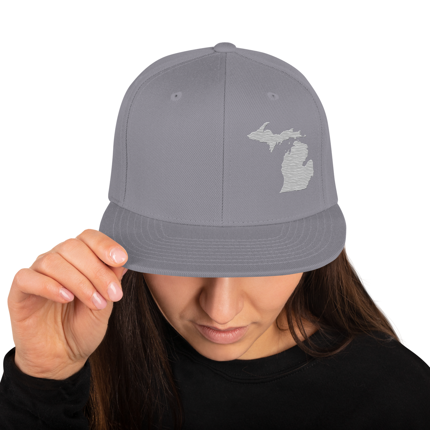 Michigan Vintage Snapback | Platinum Outline