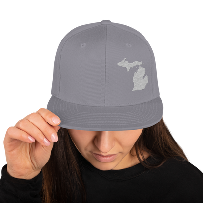 Michigan Vintage Snapback | Platinum Outline