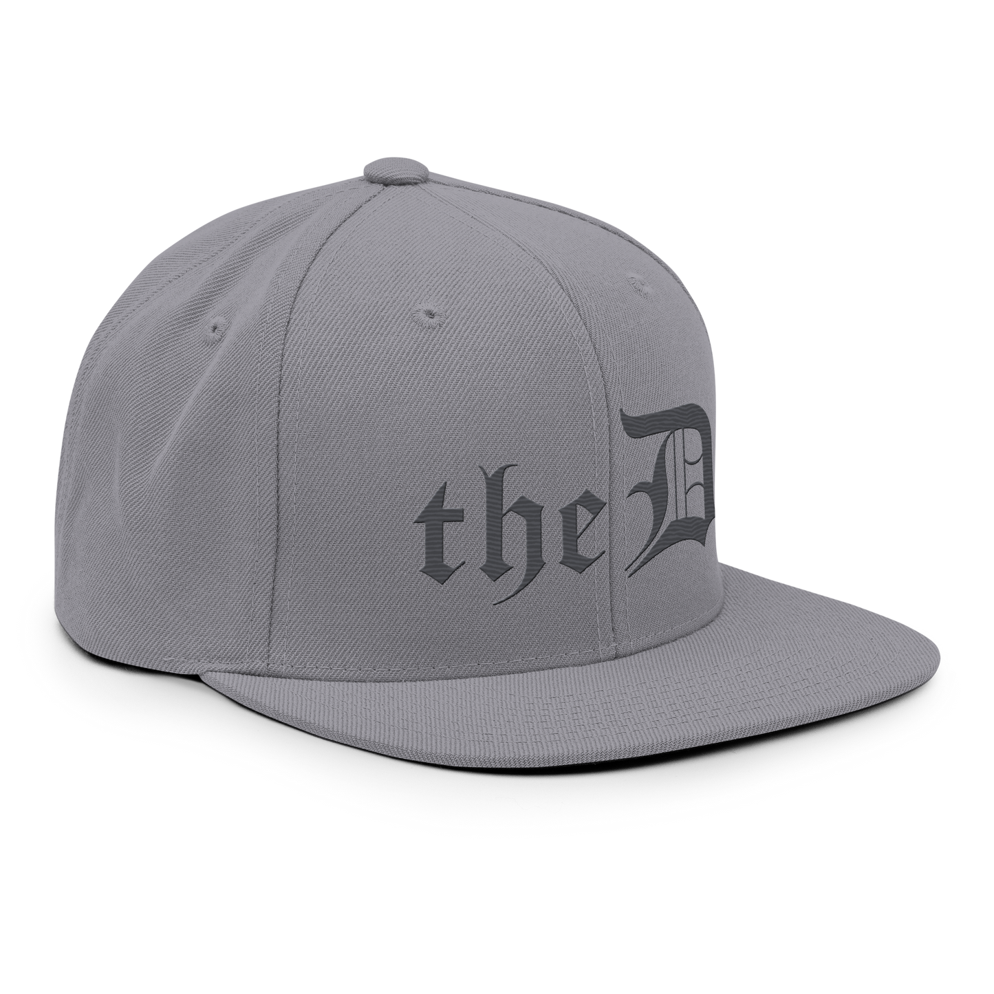 Detroit 'The D' Vintage Snapback | Iron Ore Grey