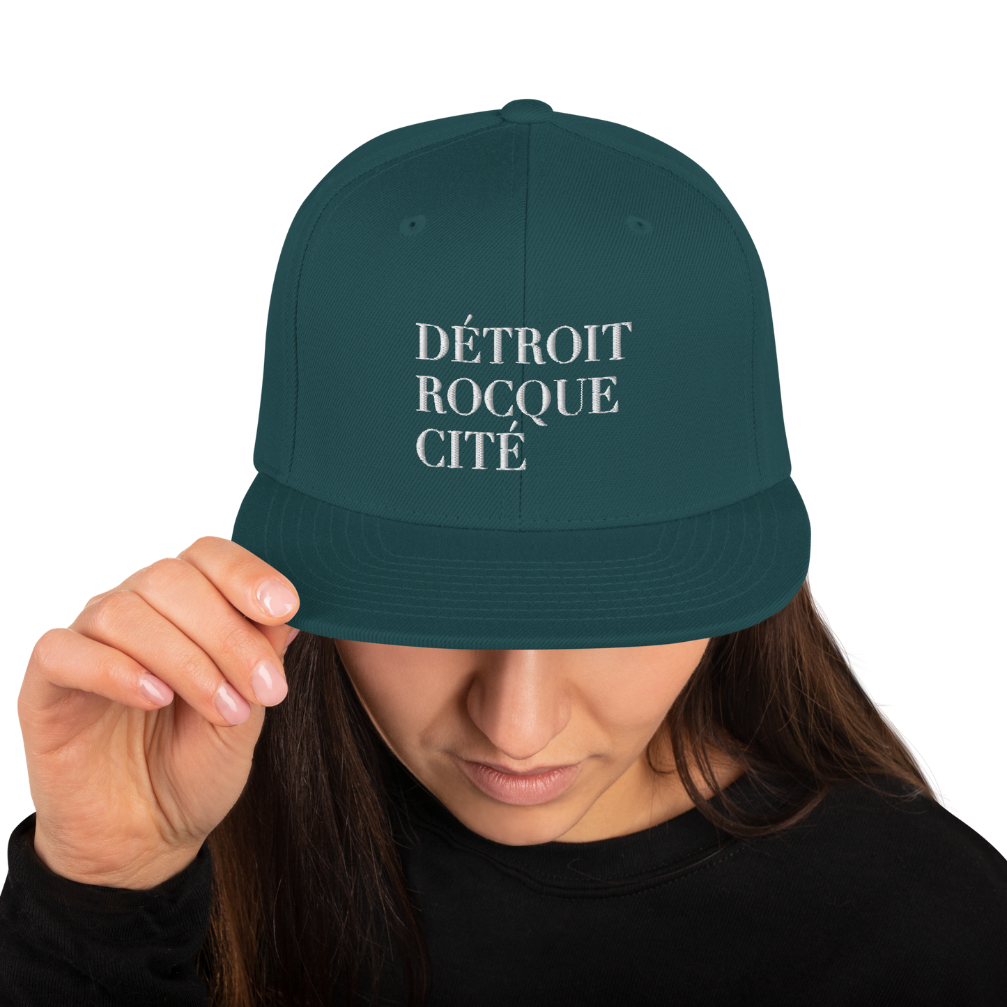 'Détroit Rocque Cité' Vintage Snapback (White Emb.)