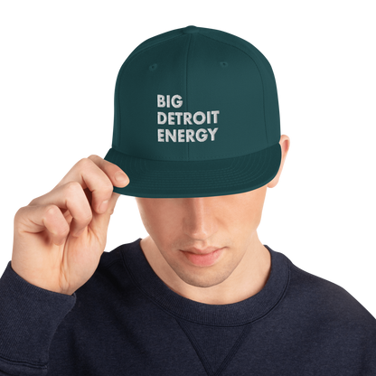 'Big Detroit Energy' Vintage Snapback (White Emb.)