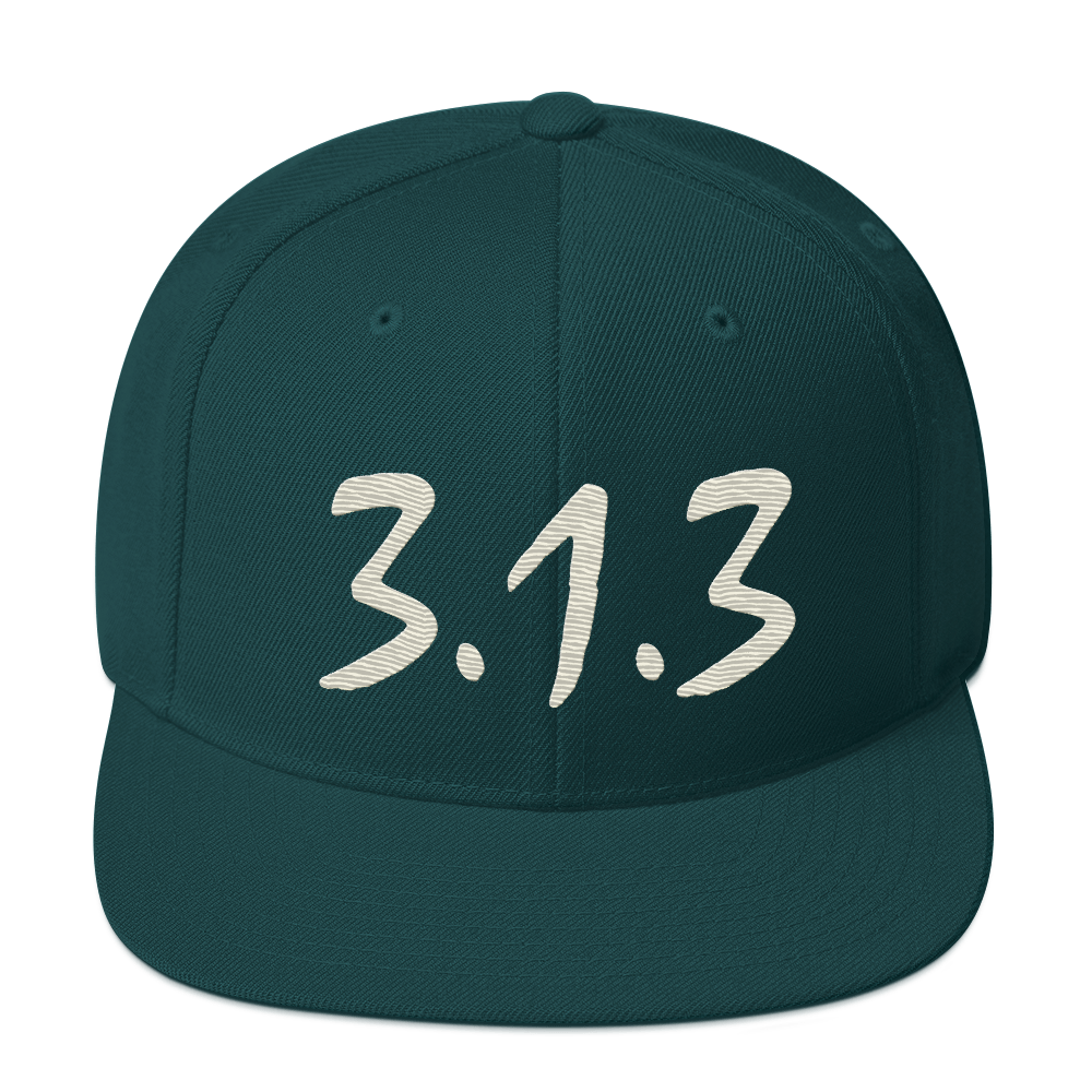 Detroit '313 Vintage Snapback (Ivory Compton Font)