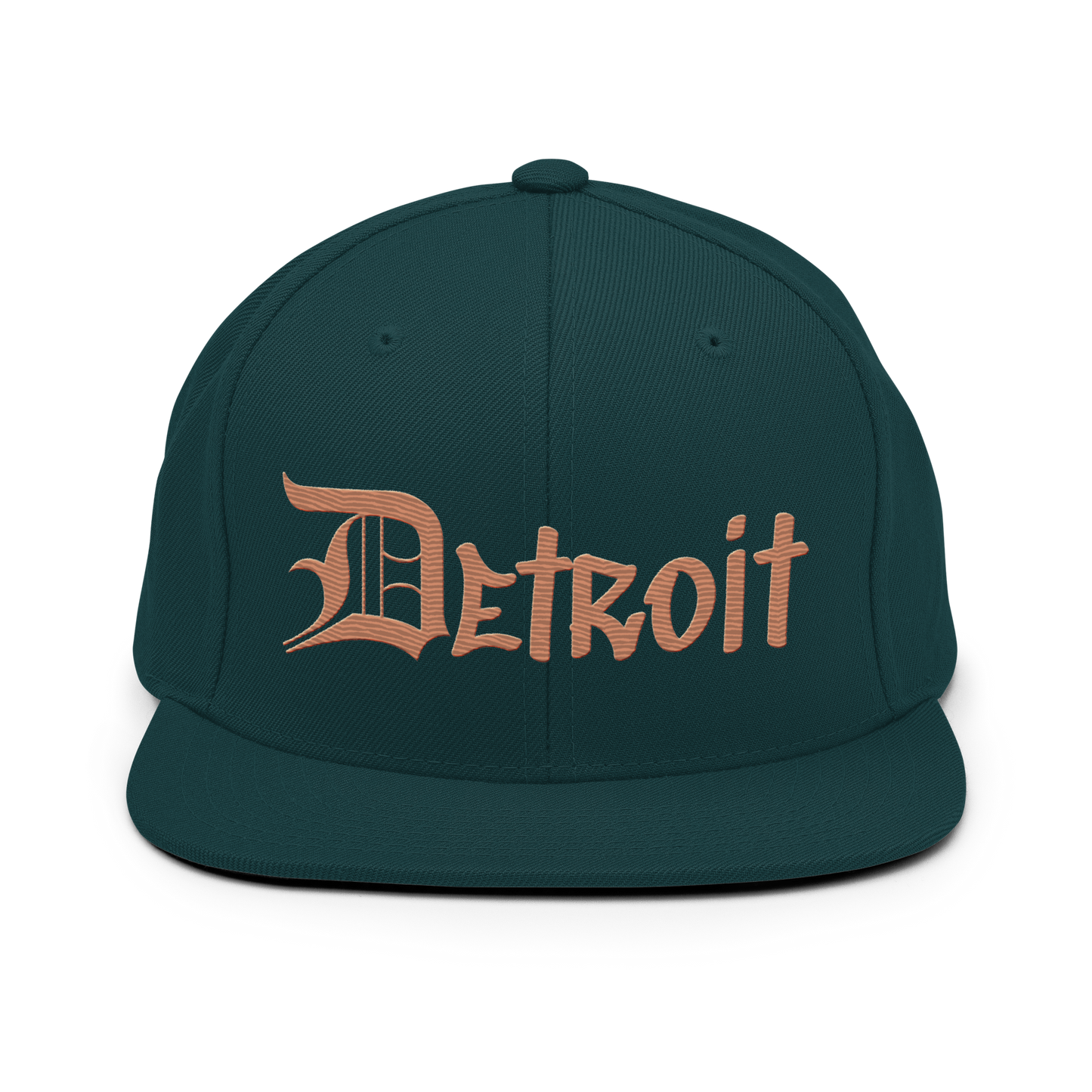 'Detroit' Vintage Snapback (OED Tag Font) | Copper