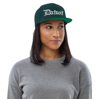 'Detroit' Vintage Snapback (OED Tag Font)