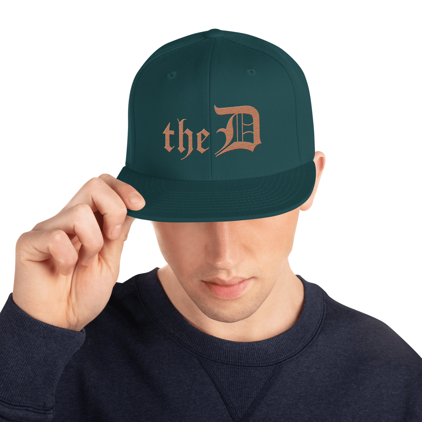 Detroit 'The D' Vintage Snapback | Copper