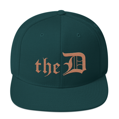 Detroit 'The D' Vintage Snapback | Copper