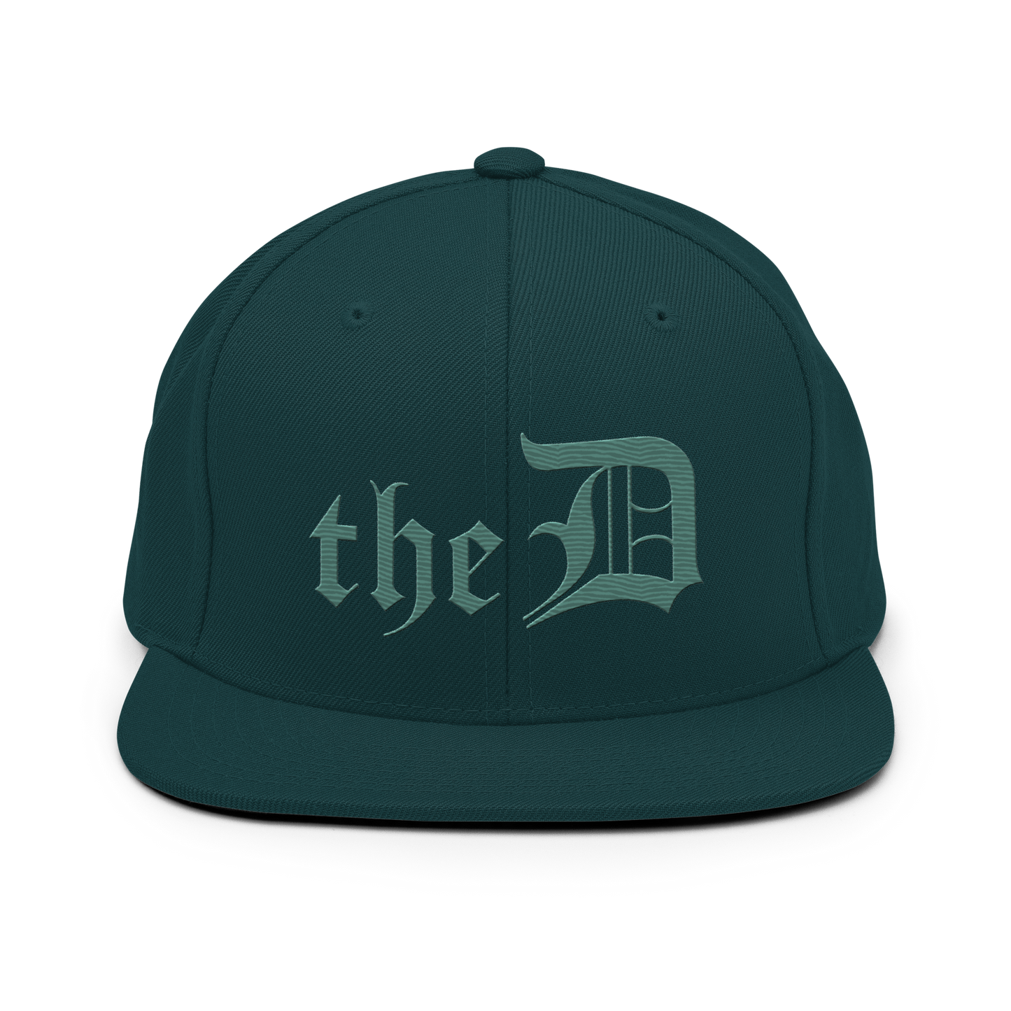 Detroit 'The D' Vintage Snapback | Copper Green