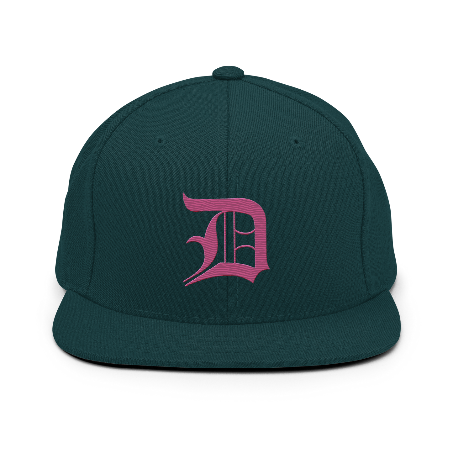 Detroit 'Old English D' Vintage Snapback (Apple Blossom Pink)