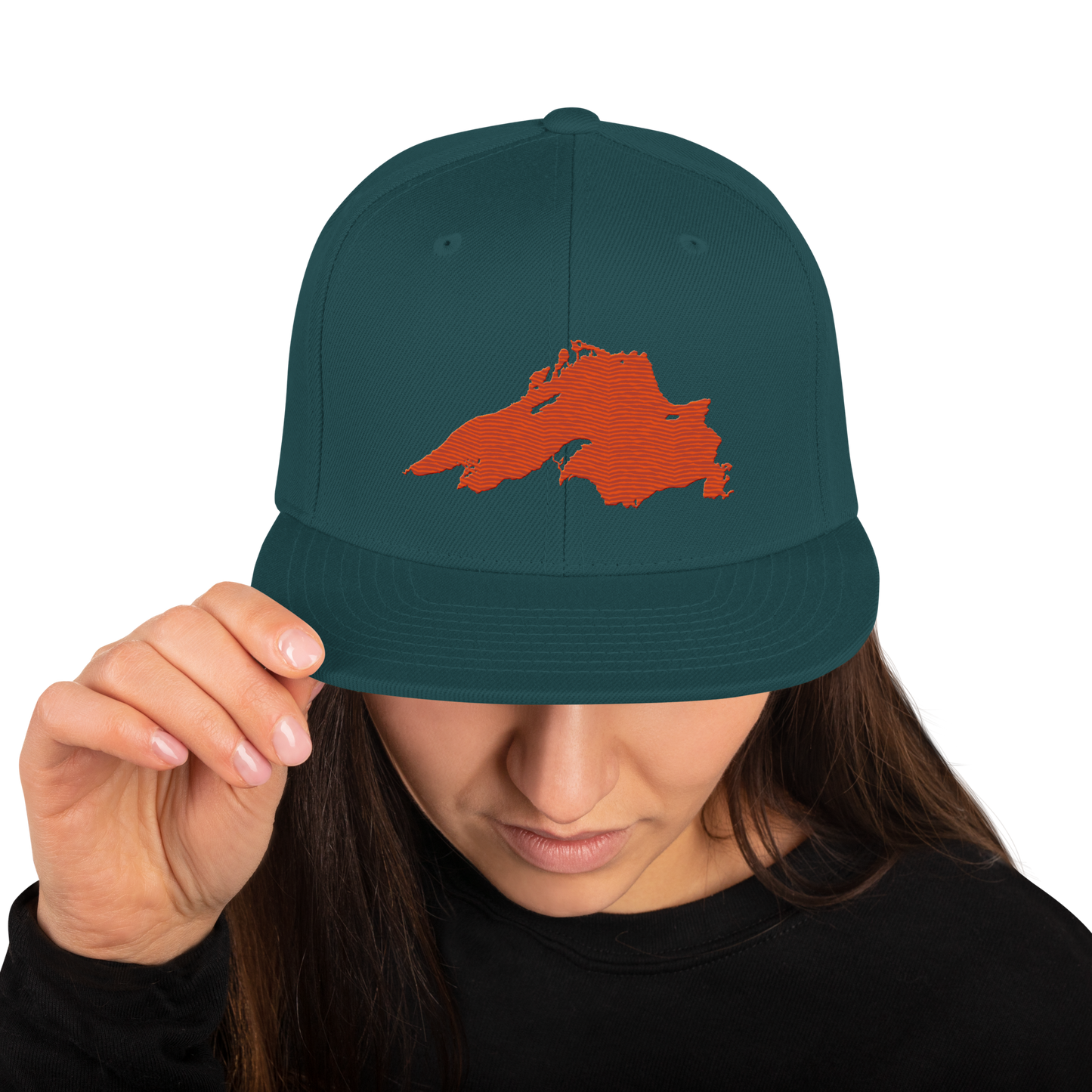 Lake Superior Vintage Snapback | Maple Leaf Orange