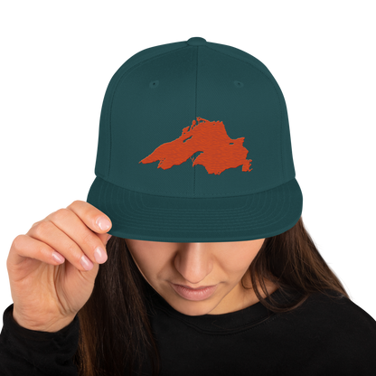 Lake Superior Vintage Snapback | Maple Leaf Orange