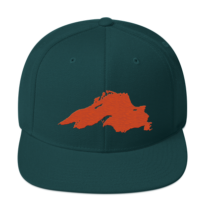 Lake Superior Vintage Snapback | Maple Leaf Orange