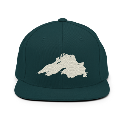 Lake Superior Vintage Snapback | Ivory White