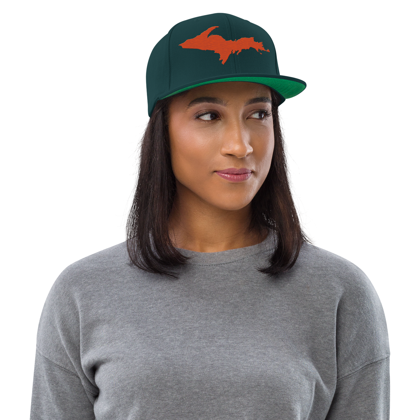 Upper Peninsula Vintage Snapback | Maple Leaf Orange