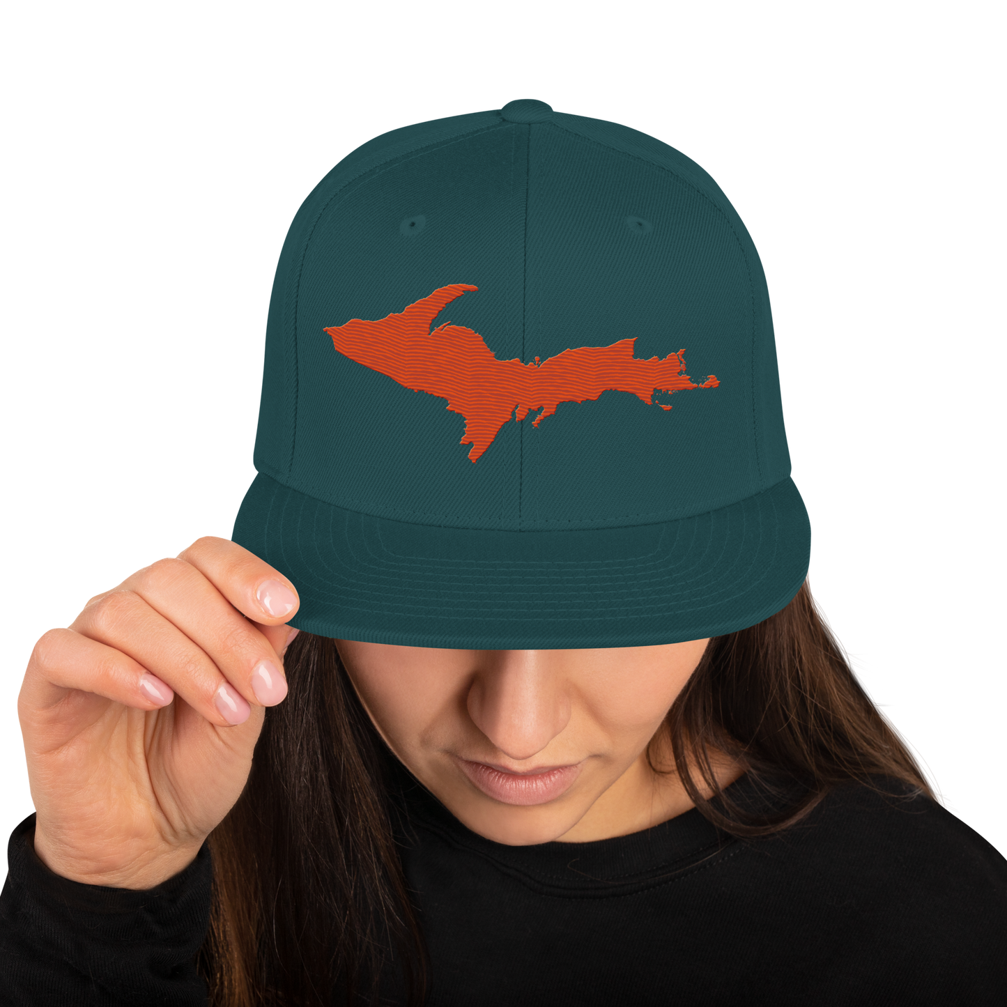 Upper Peninsula Vintage Snapback | Maple Leaf Orange