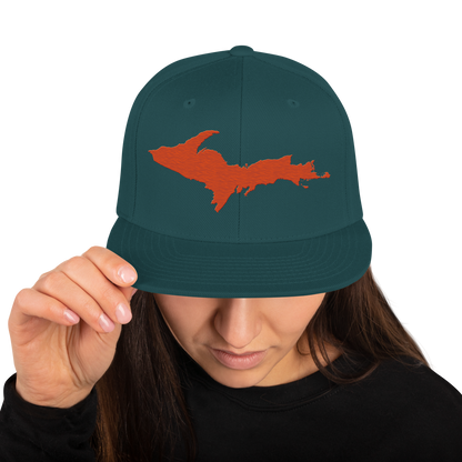 Upper Peninsula Vintage Snapback | Maple Leaf Orange