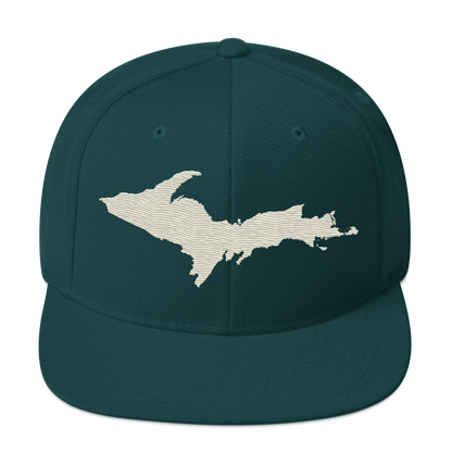 Upper Peninsula Vintage Snapback | Ivory White