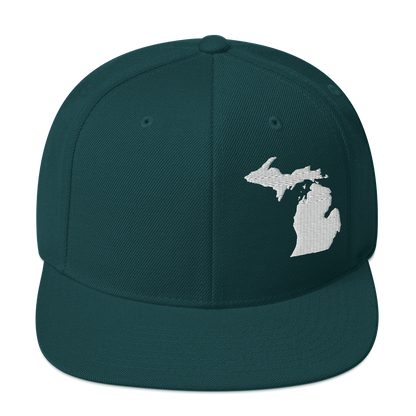 Michigan Vintage Snapback | White Outline